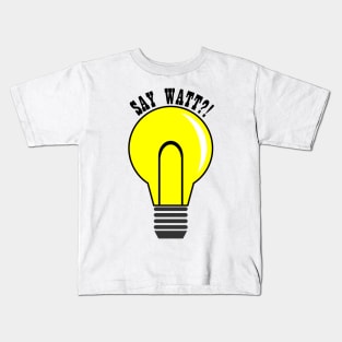 Yellow lightbulb Kids T-Shirt